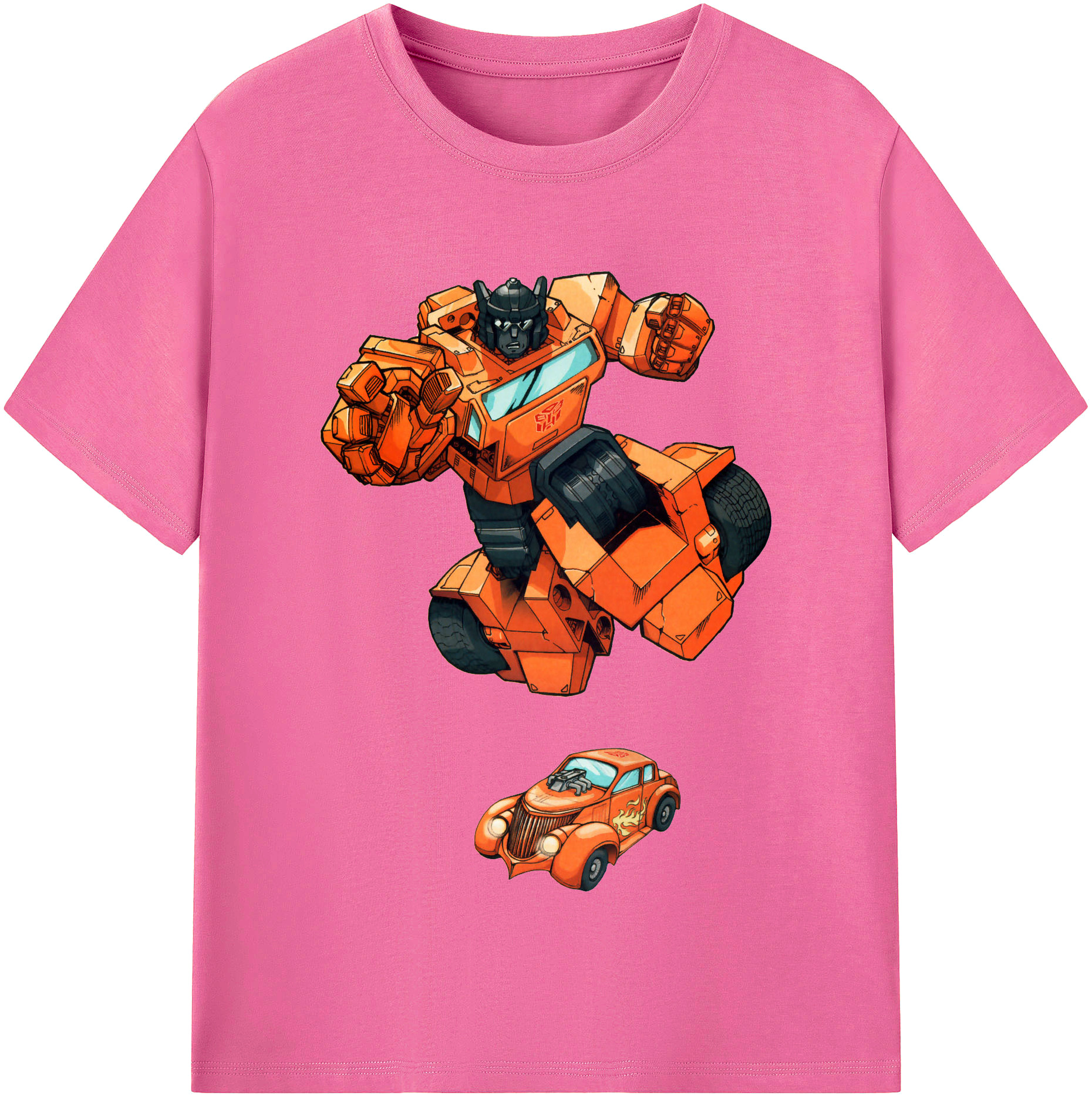（画像用）  レディースカジュアルプリントTシャツ（綿100％）